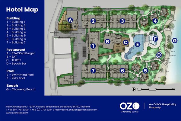 Resort Map - ОЗО Чавенг Самуи