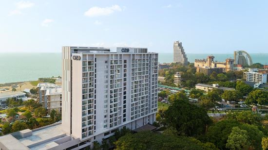 Exterior CIty View Drone Shot